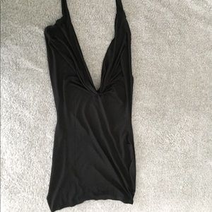 Tie neck drape dress size L